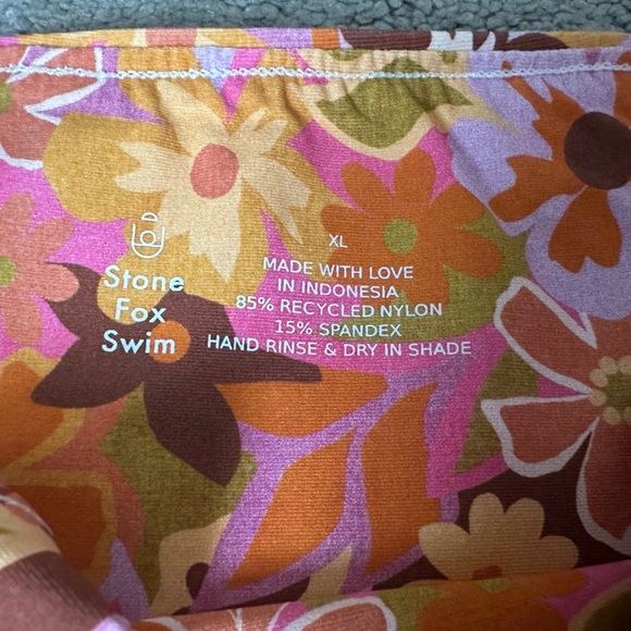 Stone Fox Swim Luka Bottom in Retro Pop Size XL Bikini Floral 70s - Picture 5 of 6